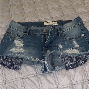 Flirty festival jean shorts